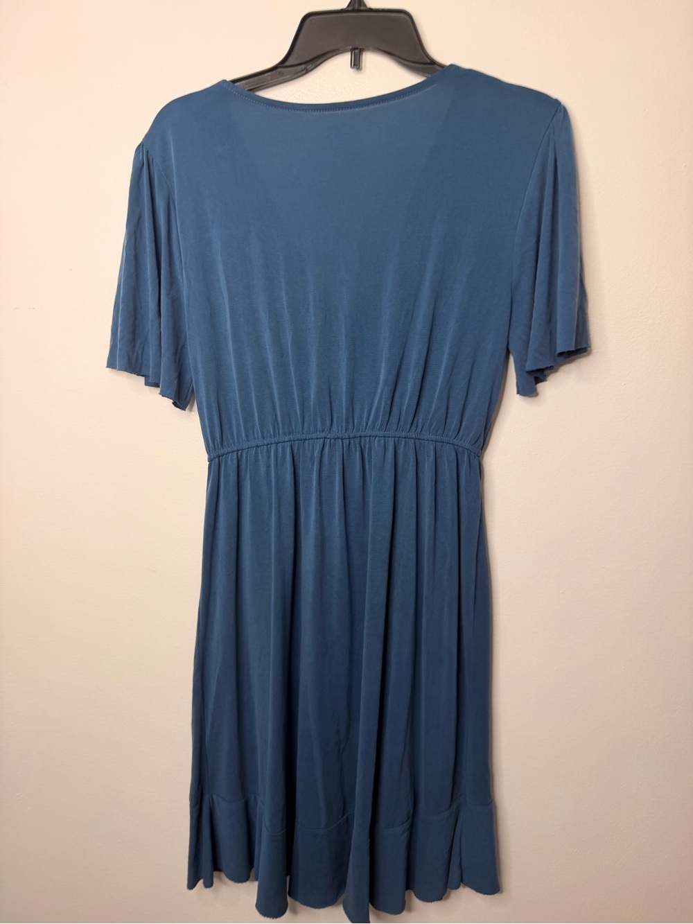 Francesca's Collections Blue Tie-Front Dress - Picture 4 of 6
